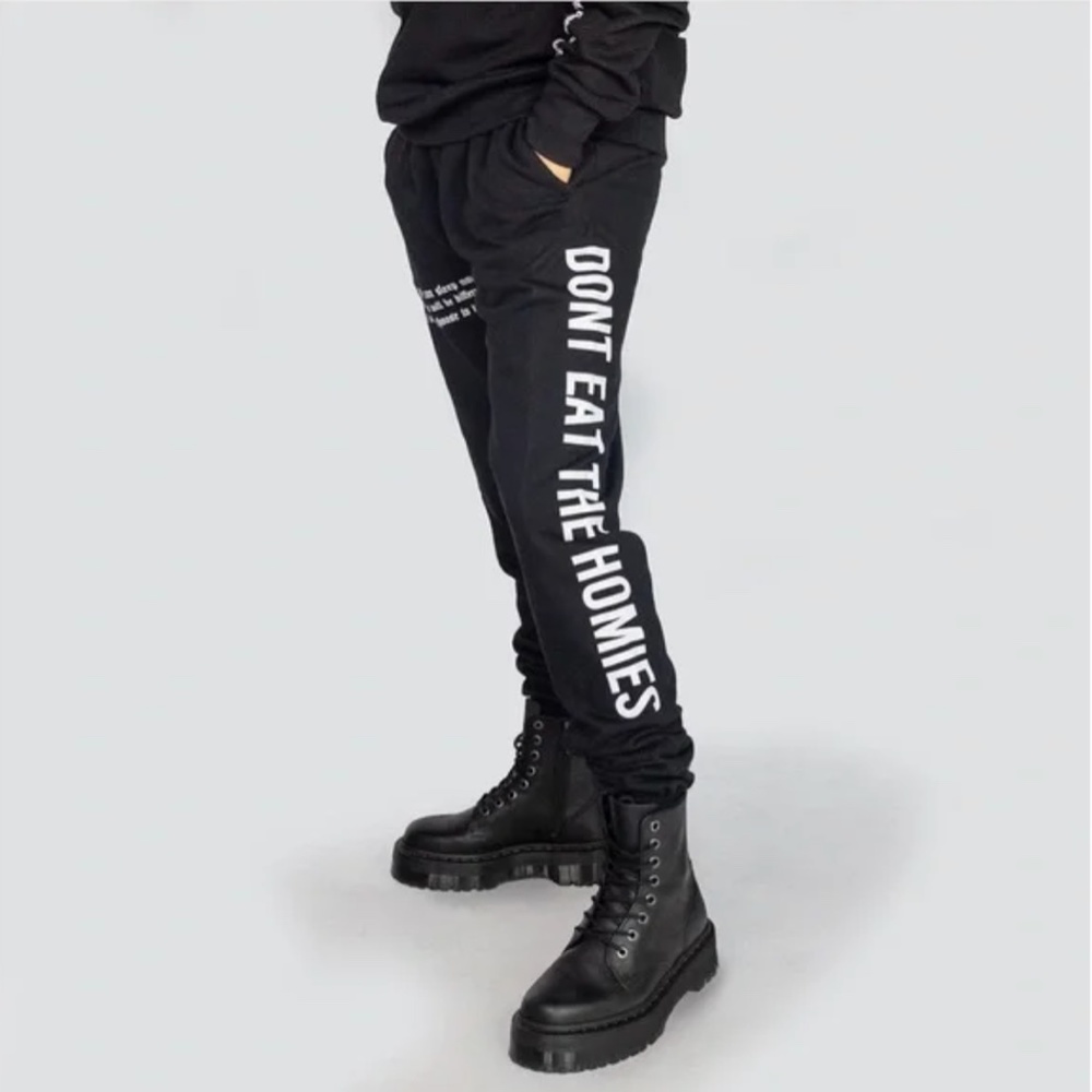 Don’t Eat the Homies Black Sweat Pant Jogger Medium